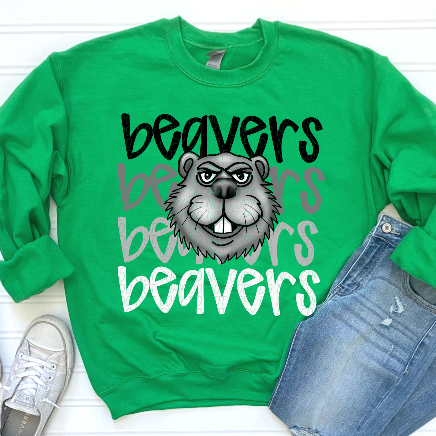 Beavers Monochromatic Mascots