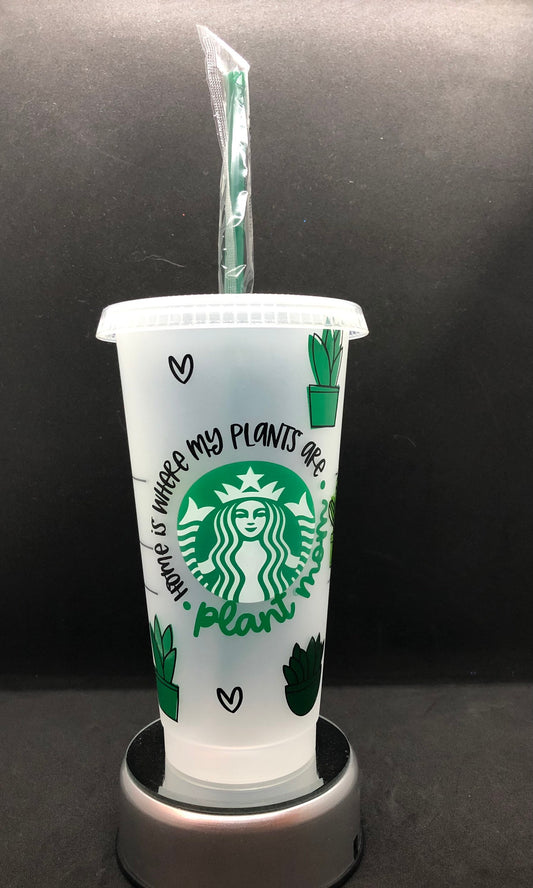 Plant Mom Starbucks Cold Cup
