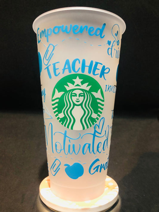 Teacher Gratitude Color Changing Cold Cup