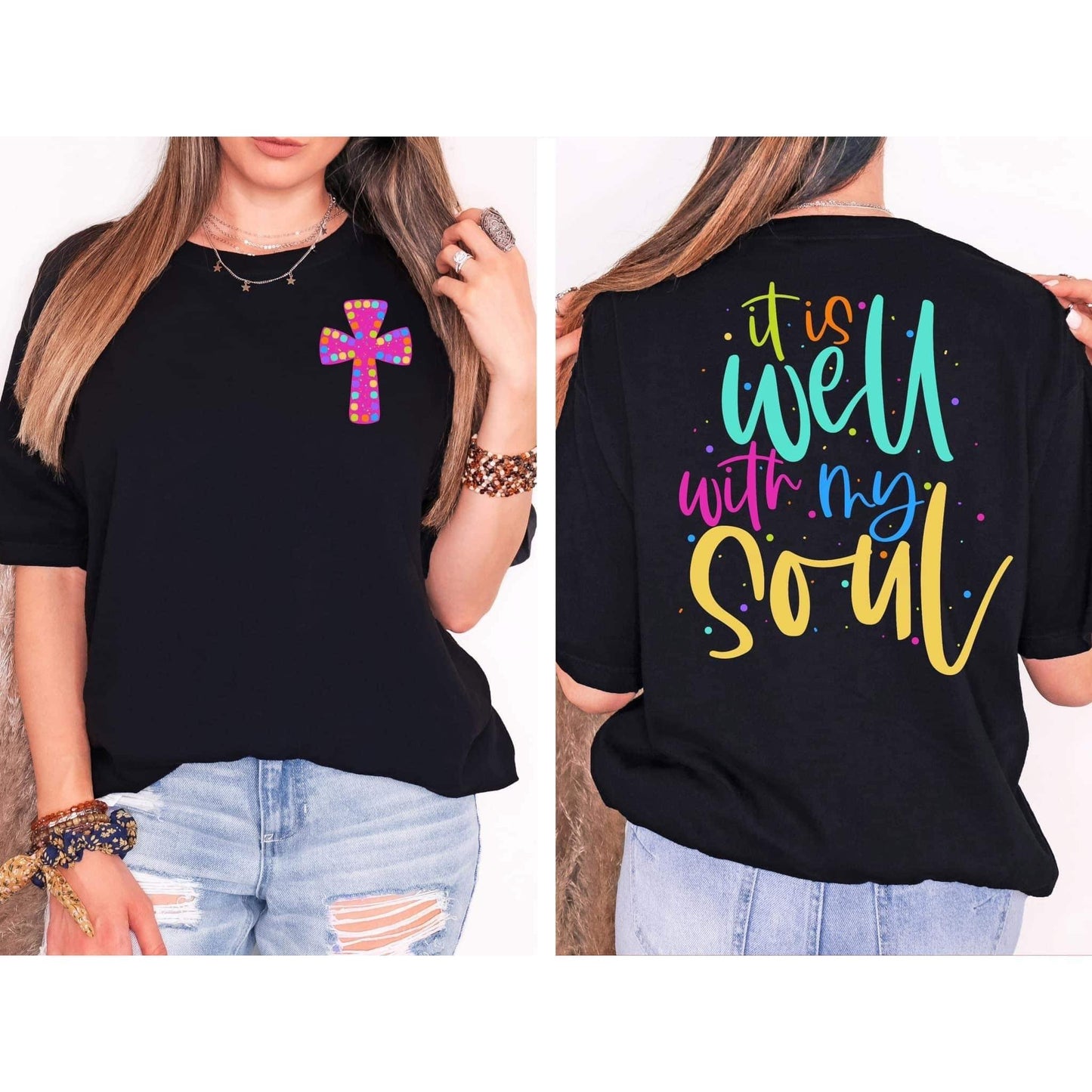 It is well with my soul front & back tee