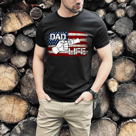 Dad Life Flag tee